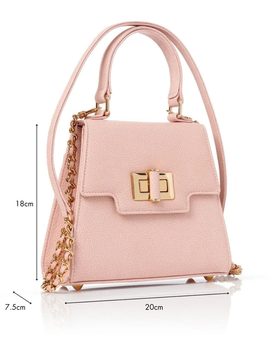 Mabel Misty Rose Textured Leather image