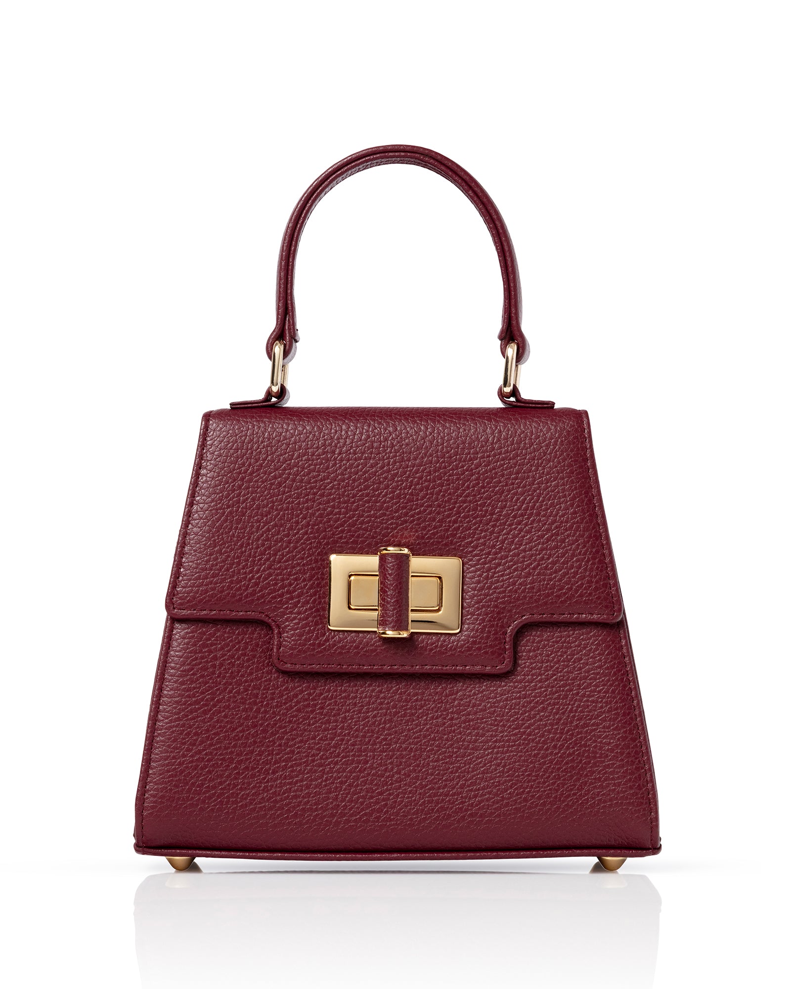 Mabel Bordeaux Textured Leather image