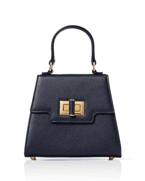 Mabel Dark Textured Leather