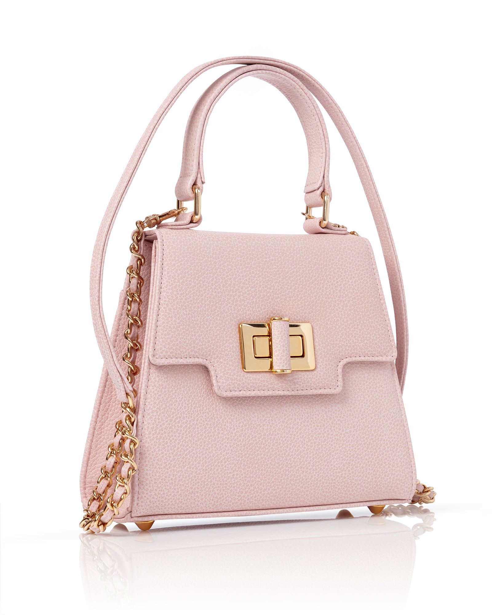 Mabel Misty Rose Textured Leather image