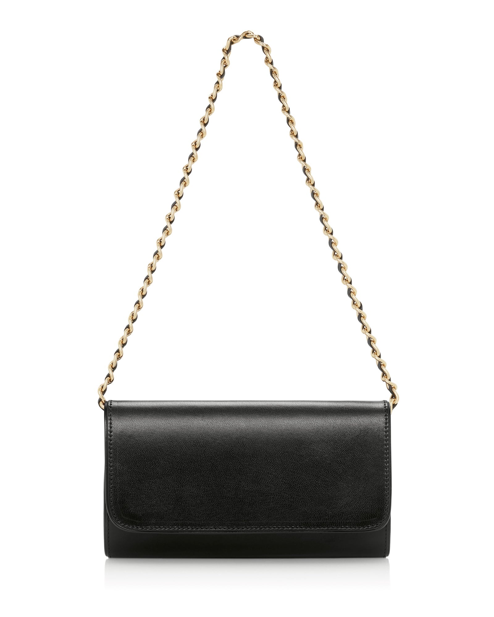 Natasha Black Leather Occasion Bag Leather Clutch Bag  image