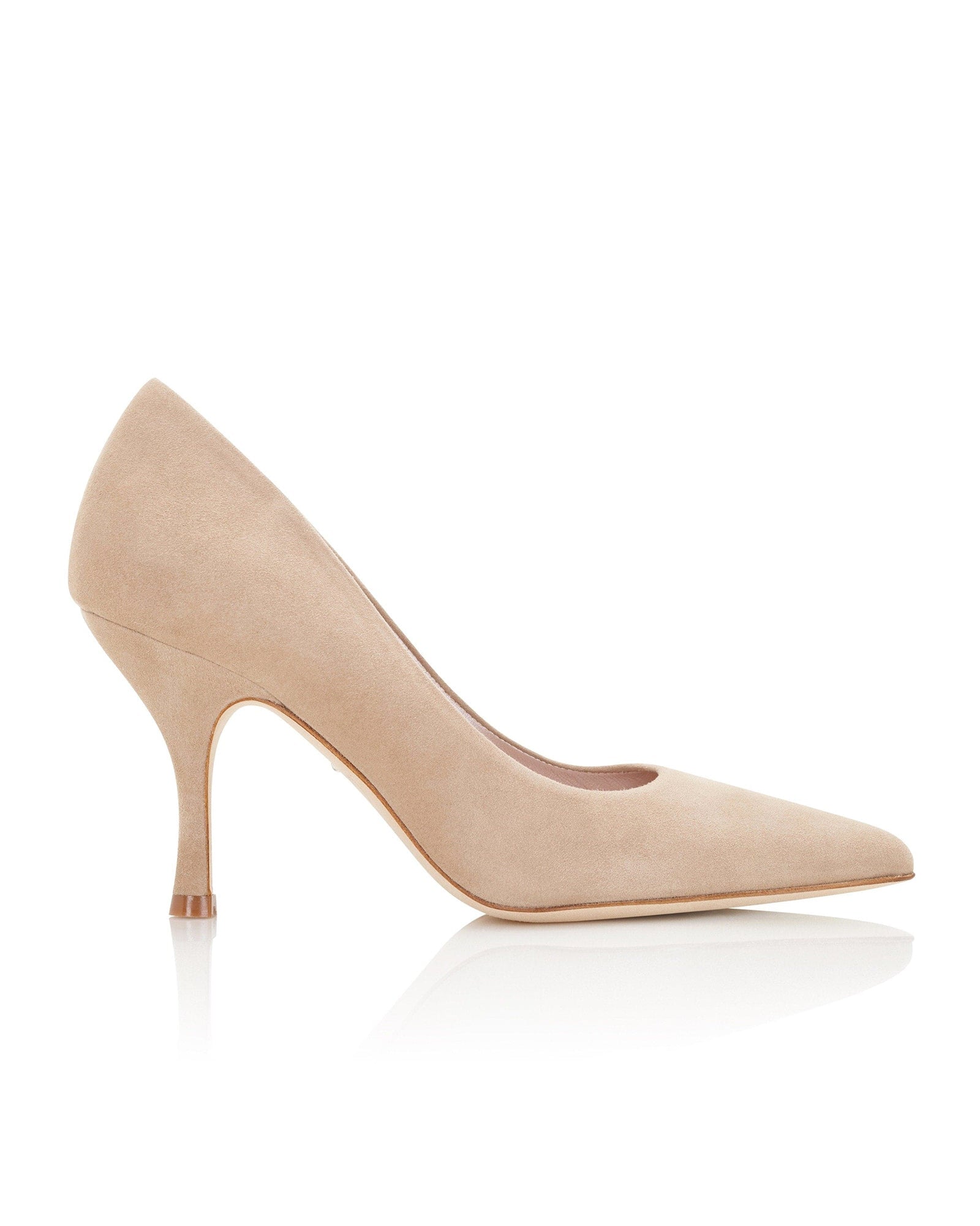 Olivia Biscuit Fashion Shoe Nude Suede Court Shoe  image