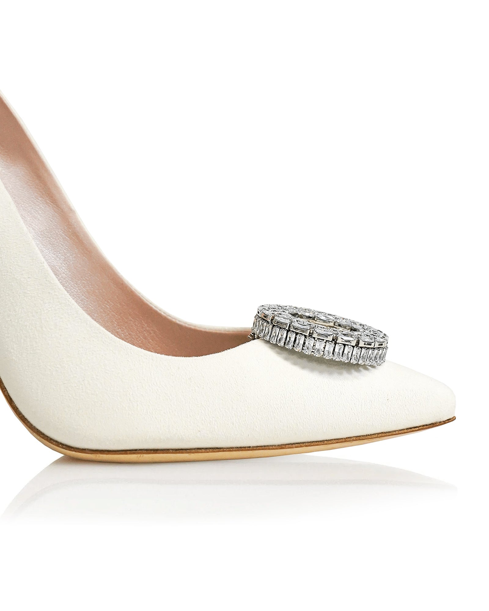 Orbit Silver & Crystal Shoe Clips Shoe Clip Crystal Shoe Clip  image