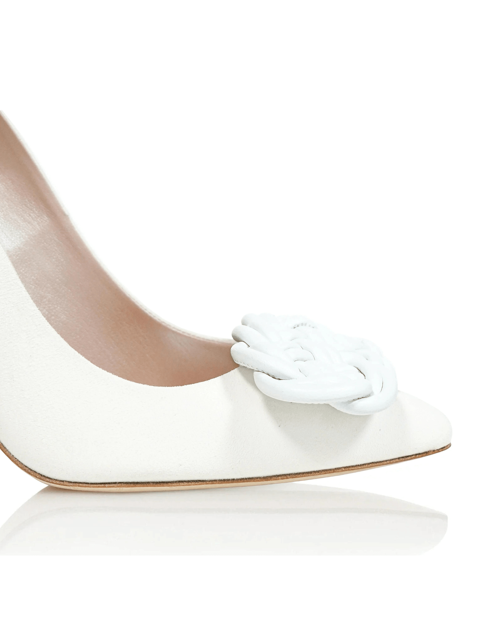 Panama Woven Shoe Clips Bridal Shoe Clip Leather Shoe Clip  image