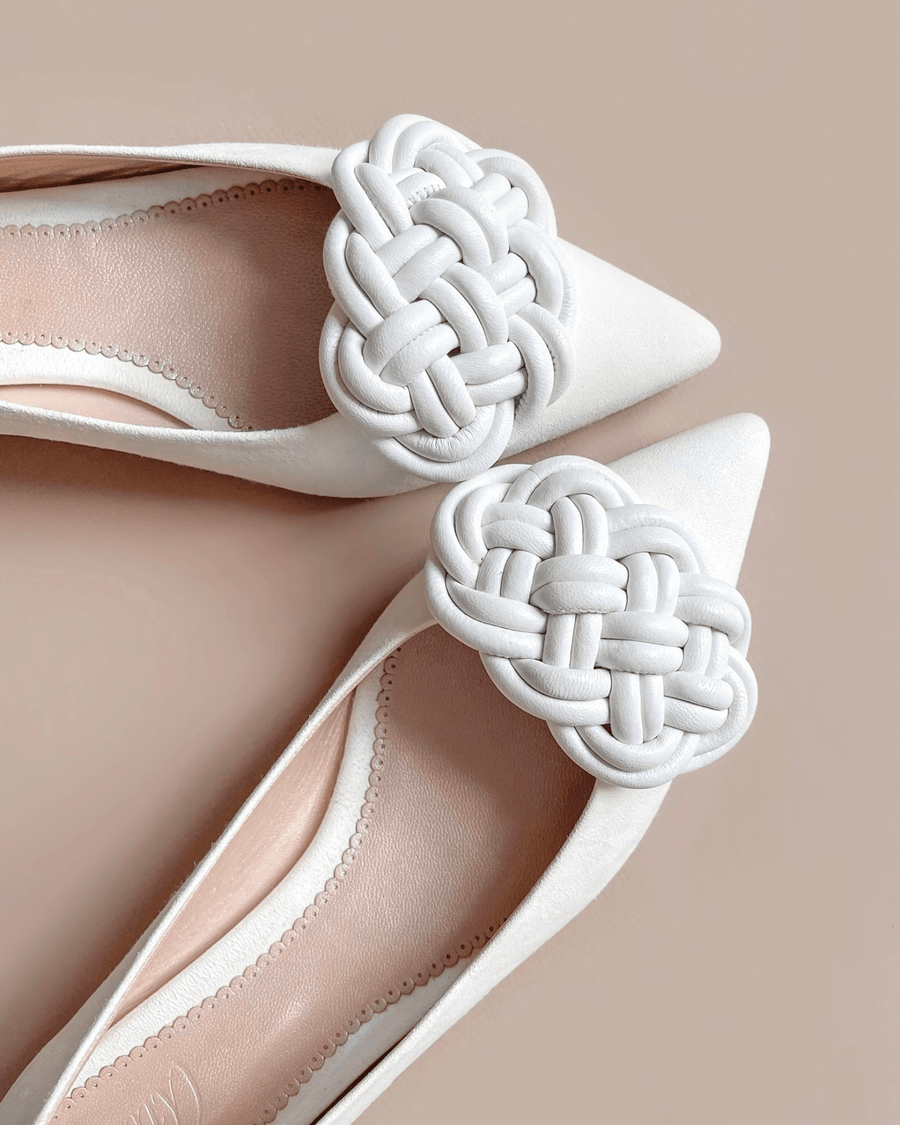Woven Ivory Leather Panama image