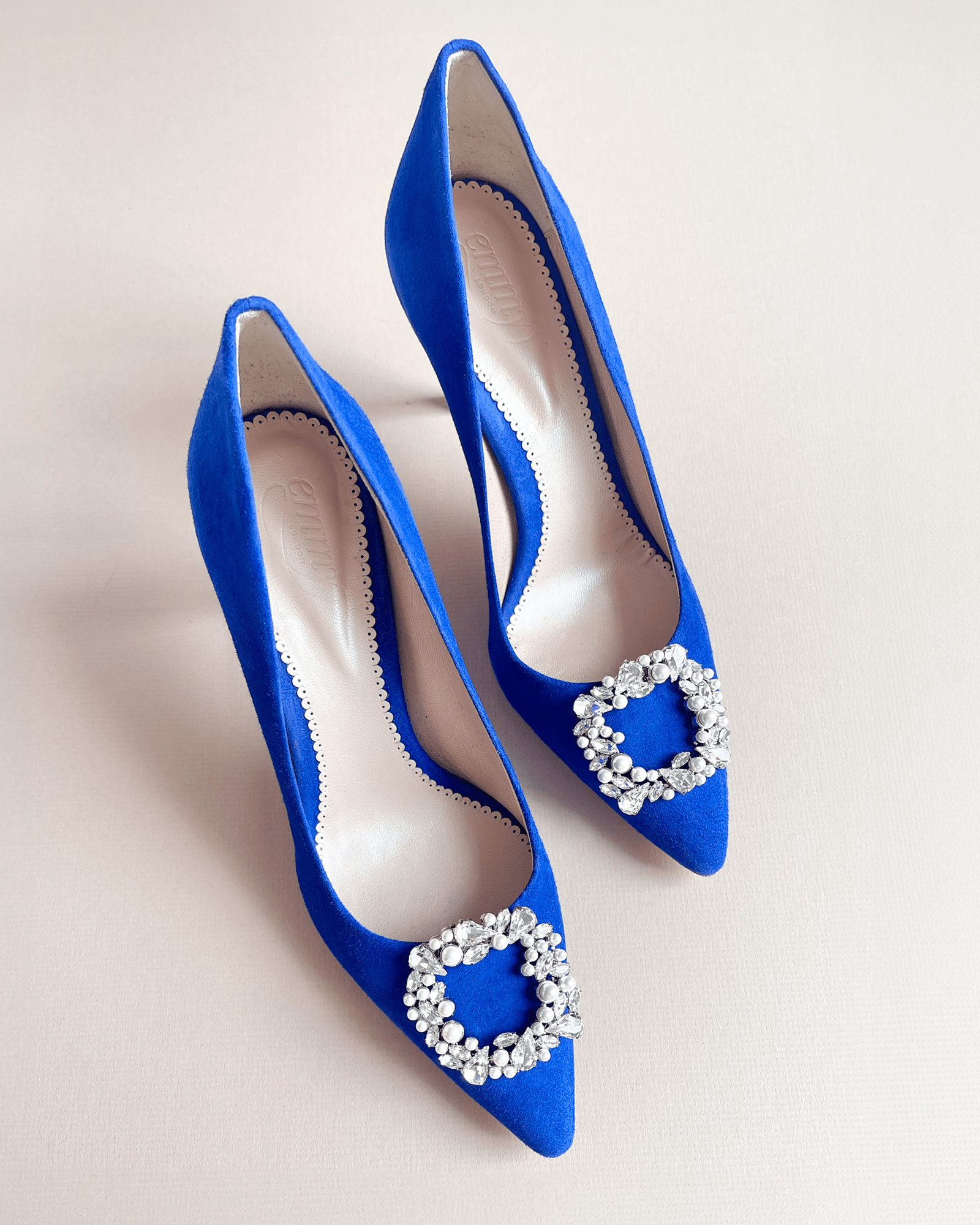 Cobalt blue discount heels for wedding