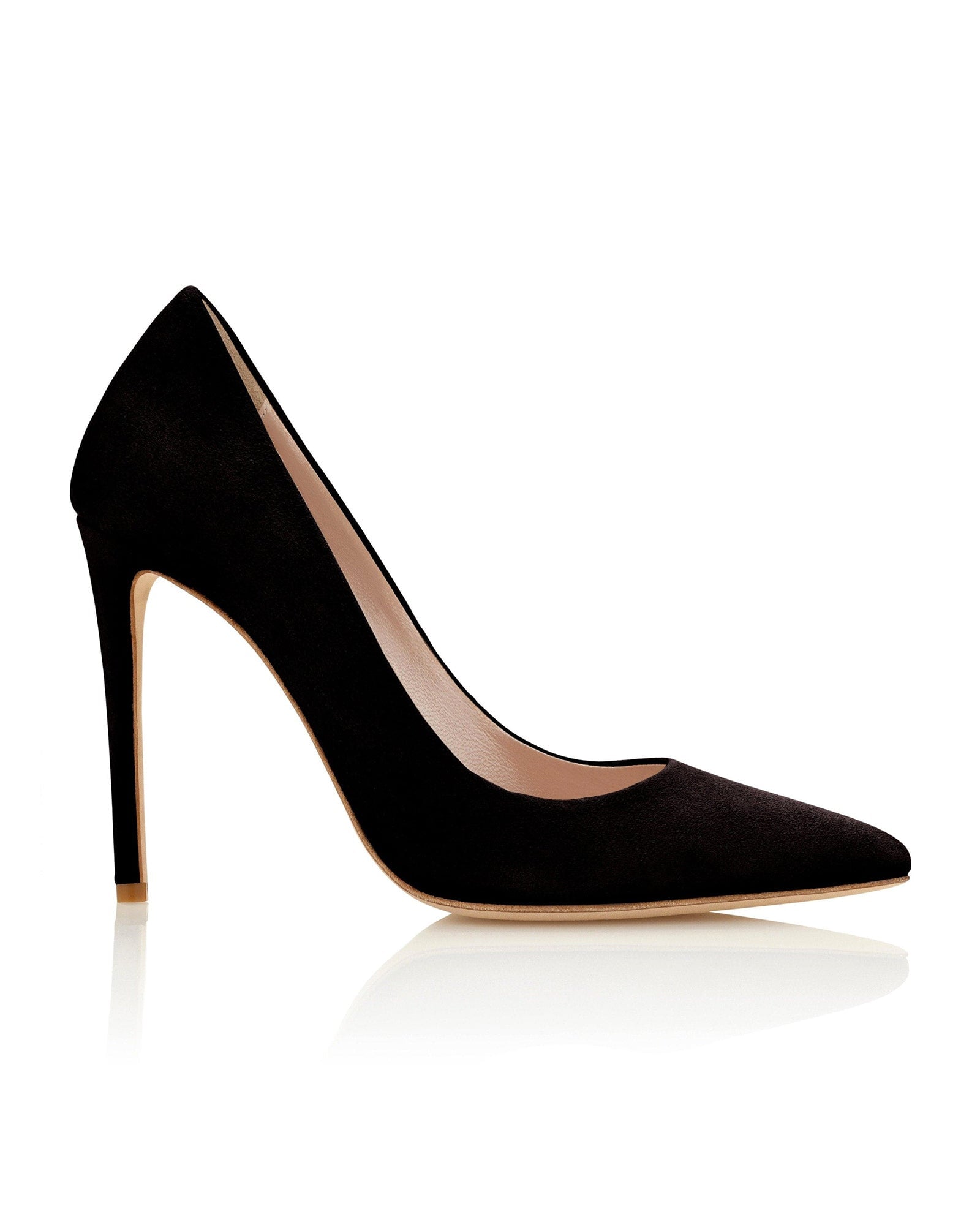 Rebecca Jet Black Fashion Shoe Black Pointed Court Shoe  image