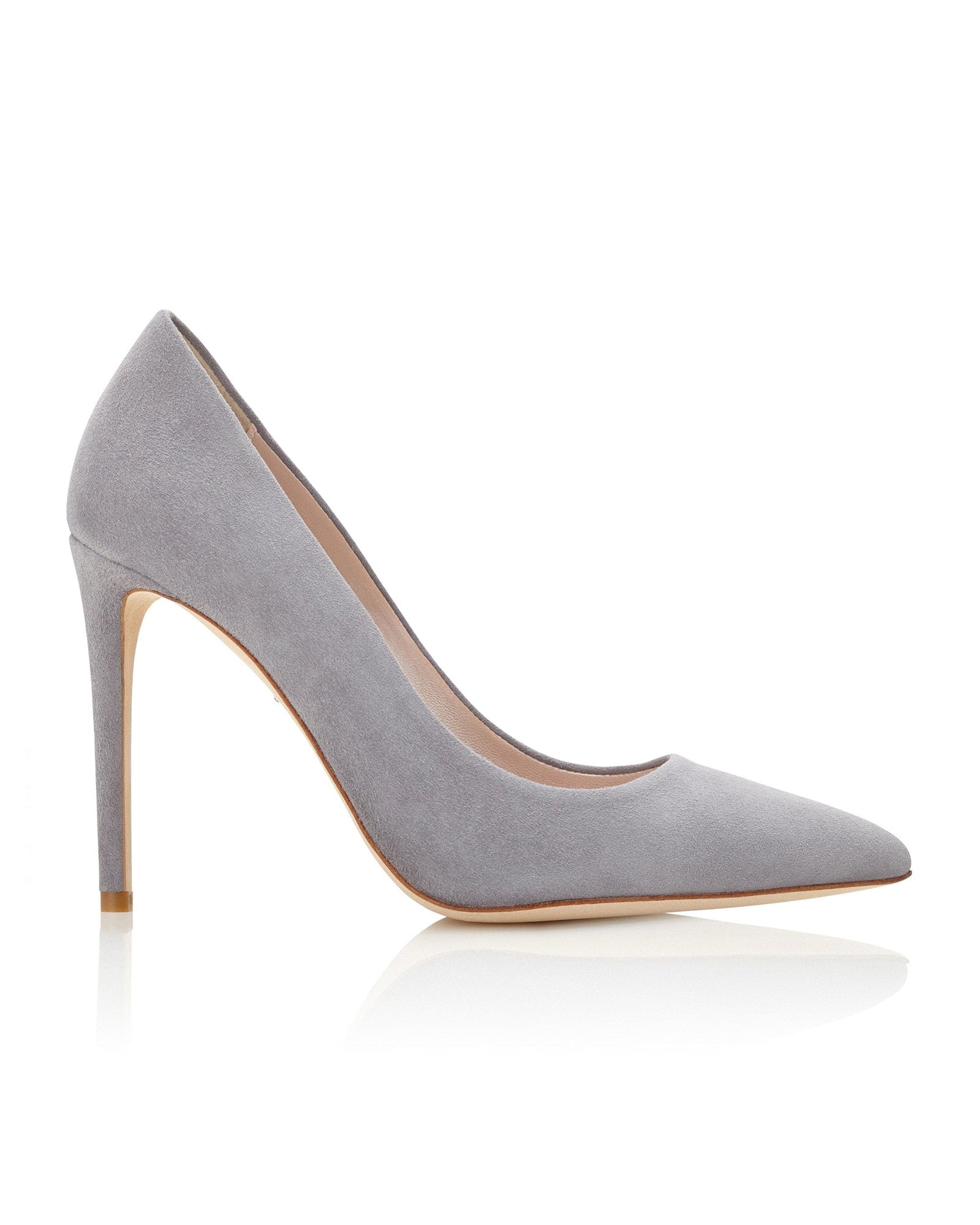 Rebecca Steel Fashion Shoe Grey Pointed High Heel Court  image