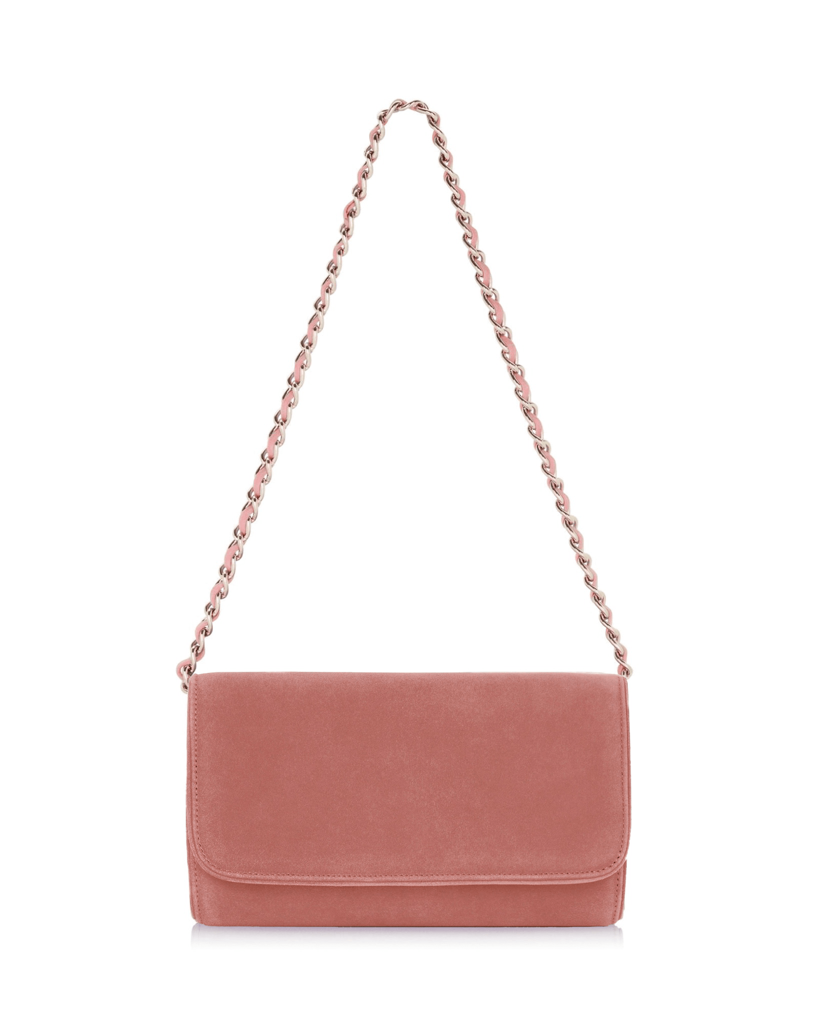 Natasha Clutch Bag Fashion Bag Pink Suede Clutch Bag  image