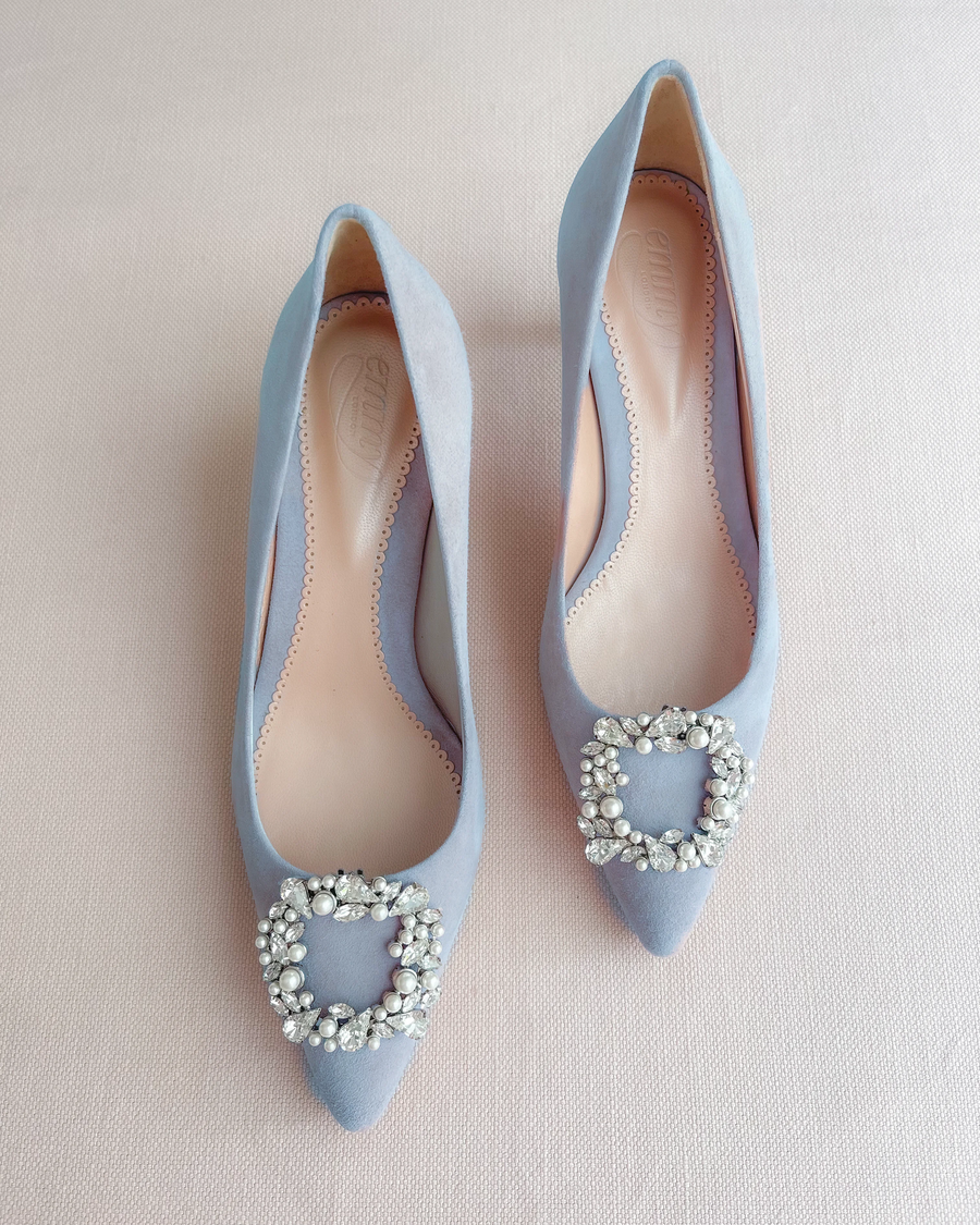 Tess Powder Blue Suede image