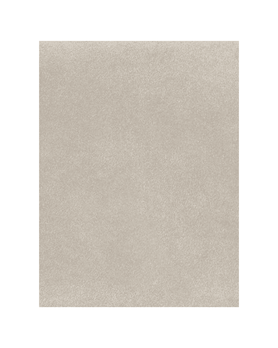 Close-up view of a textured light beige fabric or suede surface, captured from a straight-on angle, highlighting the material's softness without any additional objects or background elements. image