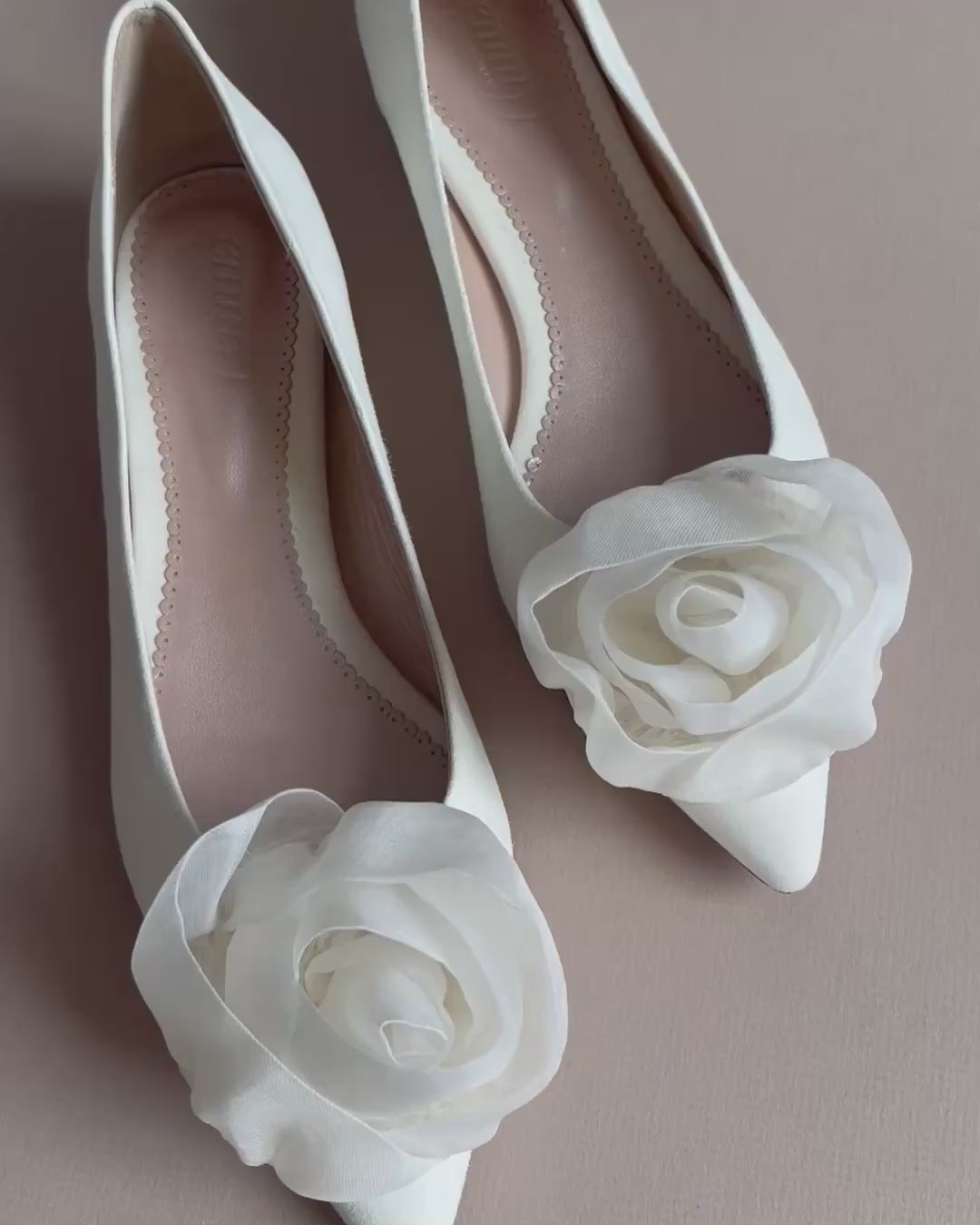 Ivory Organza Rose