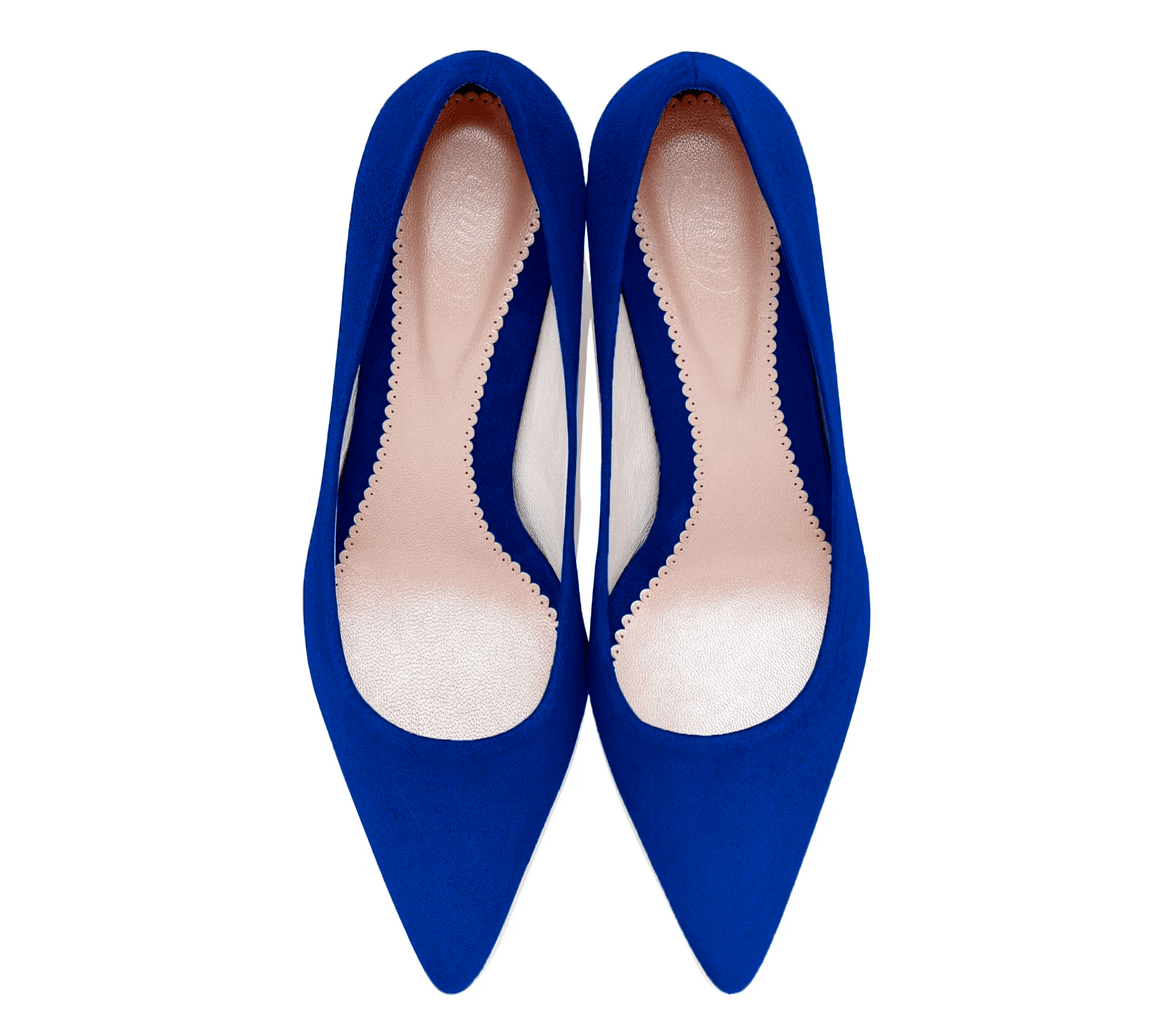 Claudia Mid Heel Fashion Shoe Blue Pointed Court  image