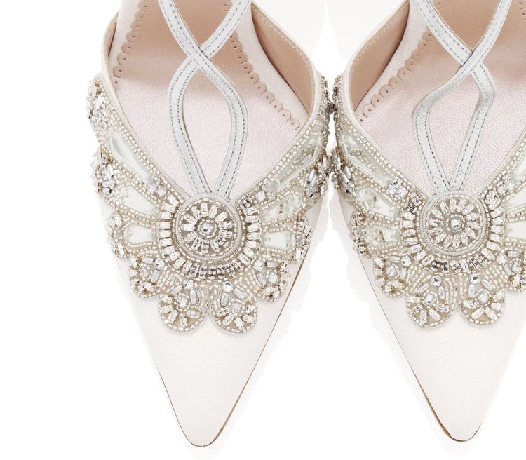 Cinderella Point Bridal Shoe Pointed Sparkly Wedding Shoes