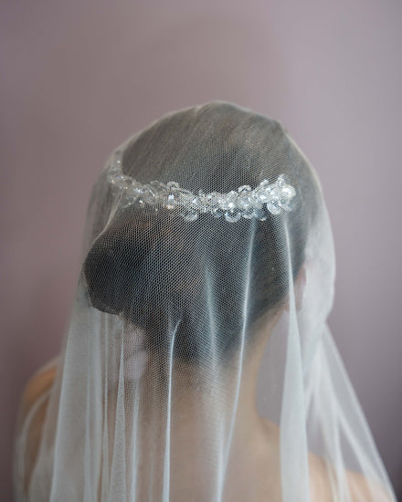 Sienna Demi-Halo Bridal Hair Accessory Emmy London 