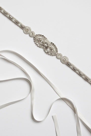 Teardrop Belt Bridal Belt Vintage Inspired Bridal Sash 