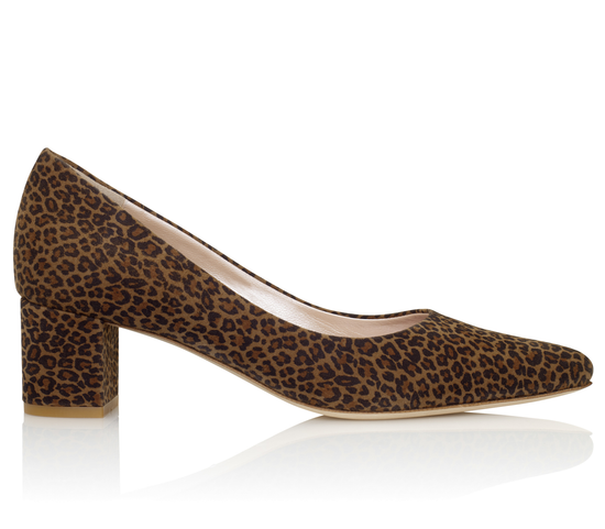 Josie Kitten Leopard Fashion Shoe Leopard Print Heel Court Shoe