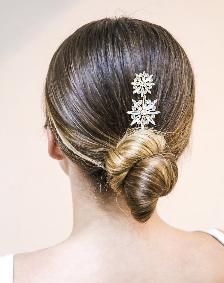Crystal Star Hair Pins Bridal Hair Accessory Crystal Bridal Hair Pins 