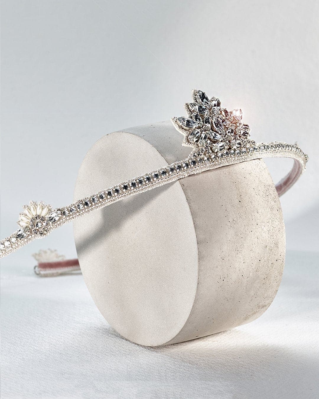 Porto Crown Halo Silver Bridal Hair Accessory Silver Tiara Style Headdress  image