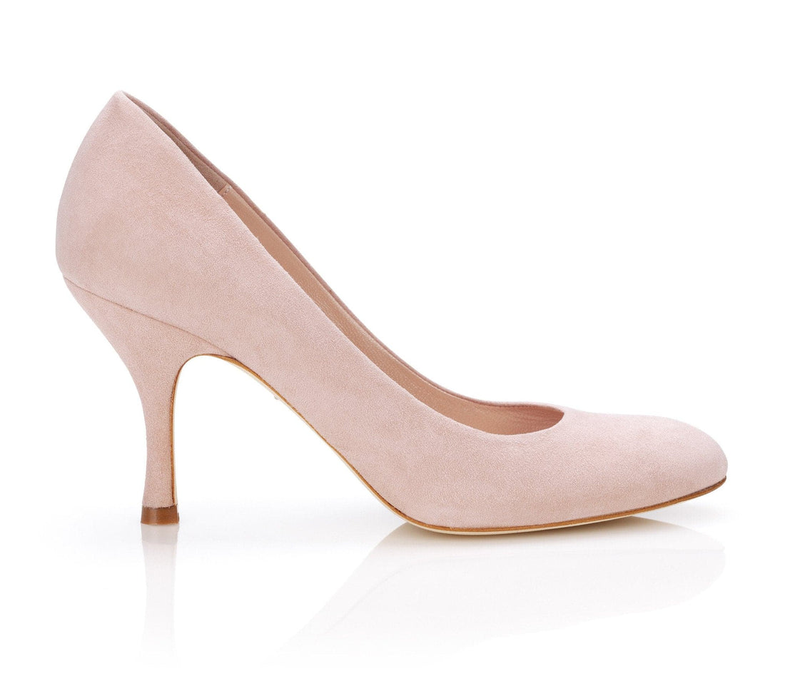 Poppy Misty Rose Fashion Shoe Rose Pink Suede Court Shoes