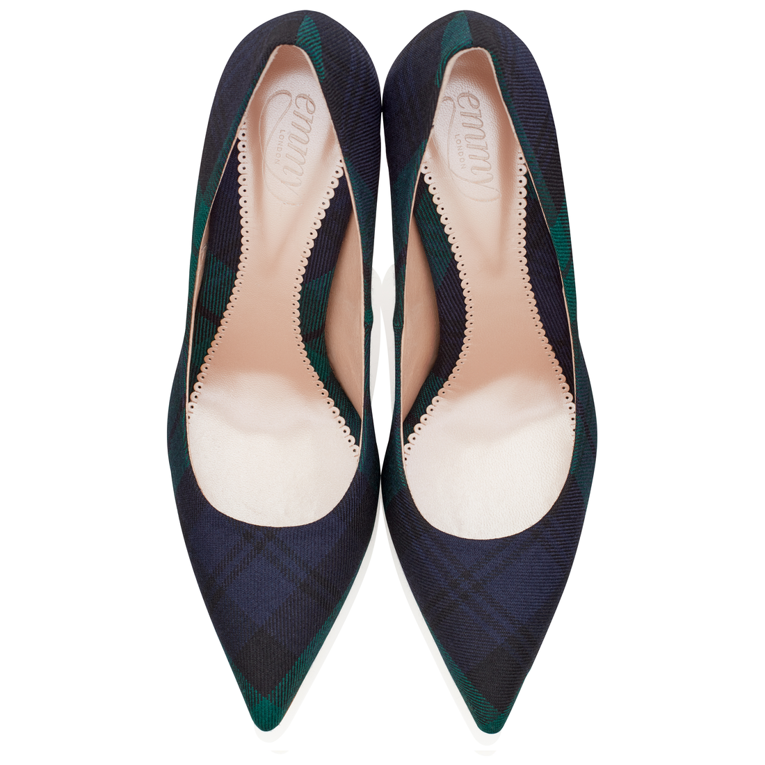 Rebecca Black Watch Fashion Shoe Tartan Pointed High Heel Court