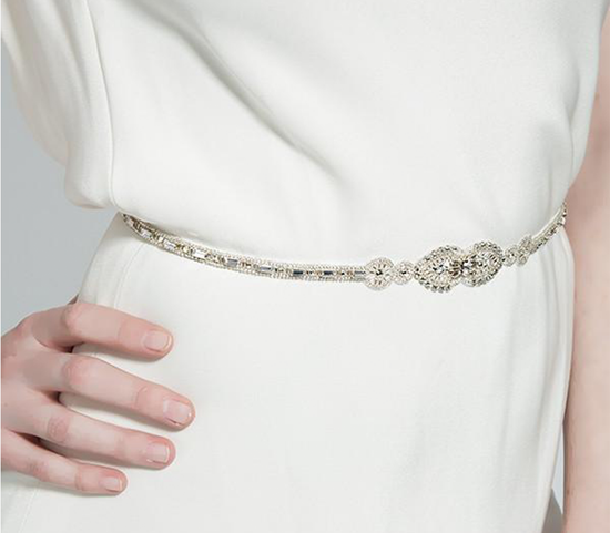 Teardrop Belt Bridal Belt Vintage Inspired Bridal Sash 